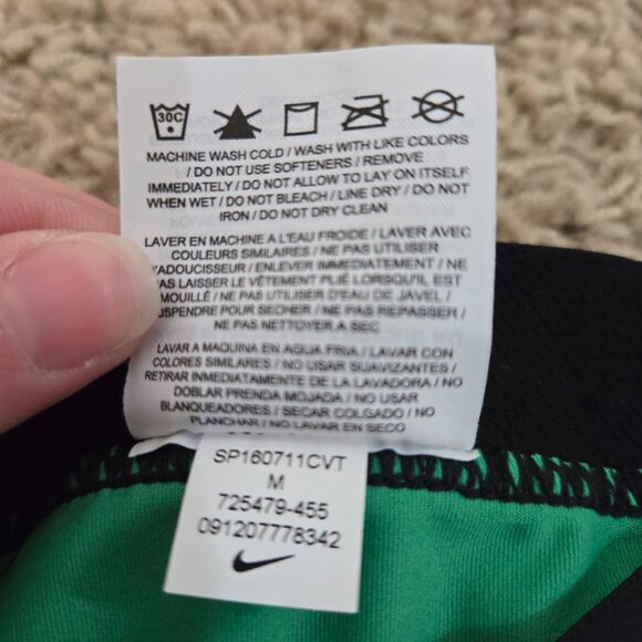 Nike Pro Pants Dri-Fit Green & Blue Womens Size Medium - Picture 7 of 7